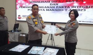 Polresta Manado Sosialisasikan DIPA Anggaran Tahun 2023 