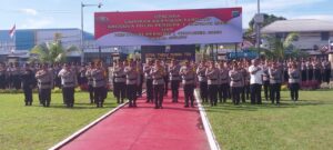 Sebanyak 182 Anggota Polri Dilingkungan Polda Sulut Terima Kenaikan Pangkat