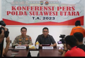 Polda Sulut Gelar Press Conference Kasus Dugaan Perbuatan Cabul di Panti Asuhan 