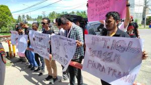 Jurnalis Pohuwato Bersatu, Tolak Aksi Kekerasan Kepada Rekan Sejawad