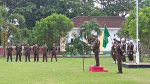 Meski Diguyur Hujan, Upacara Peringatan HBA ke 63 Kejari Pohuwato Berlangsung Khidmat