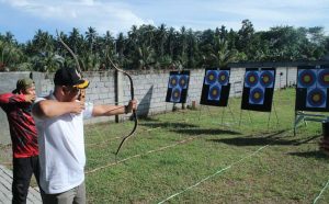 Danlanudal Manado Latihan Bersama Atlit Panahan Se Sulut